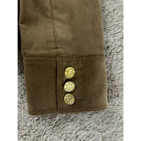 St John Knits Sport Corduroy Fabric Jacket Caramel Size P NWT MSRP $900 - Picture 15 of 16